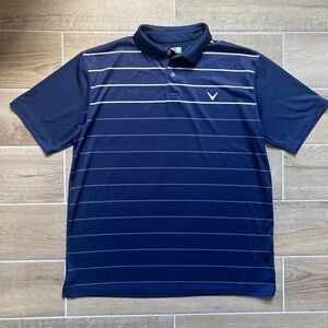 Callaway Men’s Navy Blue Opti-Dri Golf Shirt Sz Medium